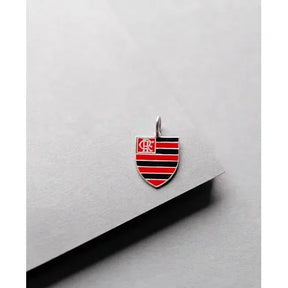 Pingente Escudo Flamengo Prata 925 Colorido - Exclusividade Oficial - UN