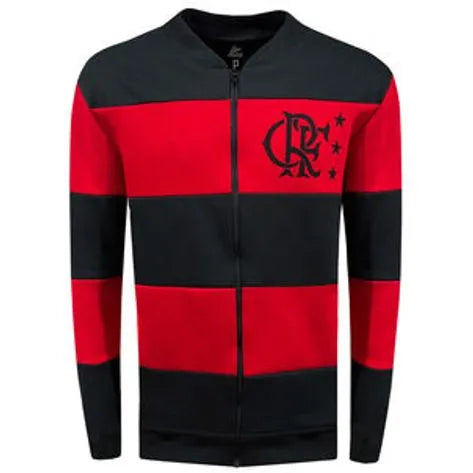 Casaco Flamengo Moletom Aberto 1981 Liga Retrô