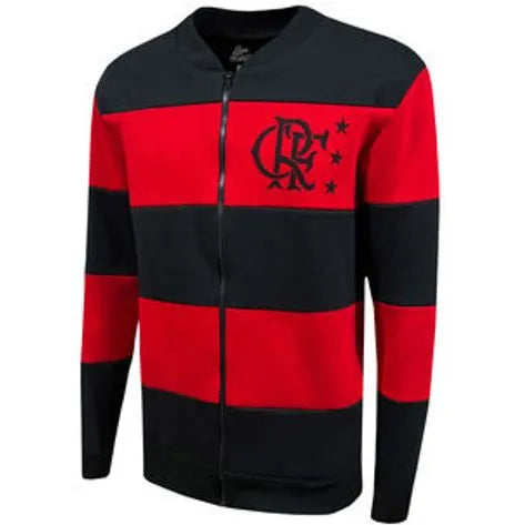 Casaco Flamengo Moletom Aberto 1981 Liga Retrô