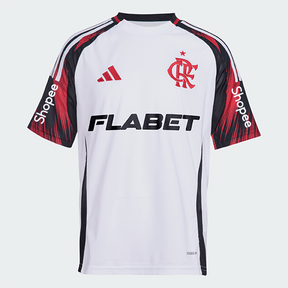 Manto Flamengo Jogo 2 2025 – Com Kit Patrocínio – De Arrascaeta 10