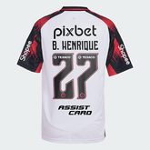 Manto Flamengo Jogo 2 2025 – Com Kit Patrocínio – B. Henrique 17