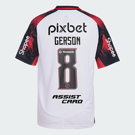 Manto Flamengo Jogo 2 2025 – Com Kit Patrocínio – Gerson 8